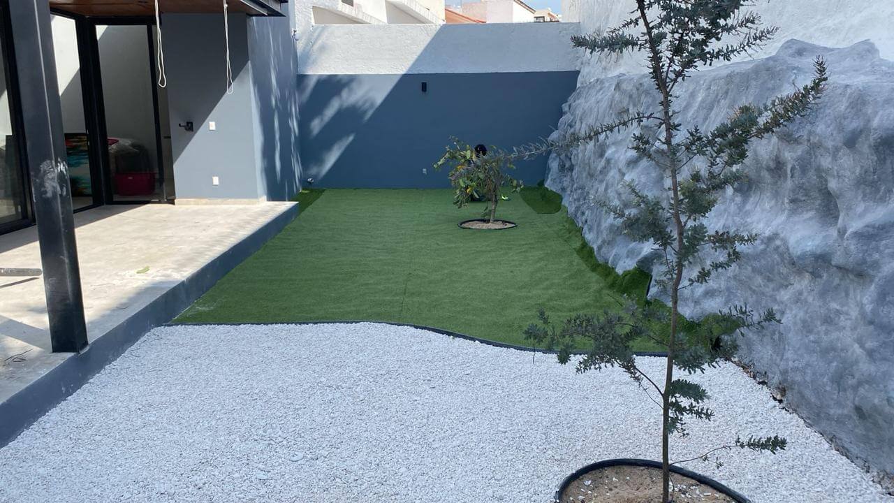 Paisajismo, Jardín trasero Concá, Querétaro, Vegetación